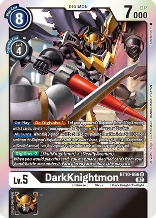 DarkKnightmon (BT10-066) Foil Rare - Xros Encounter