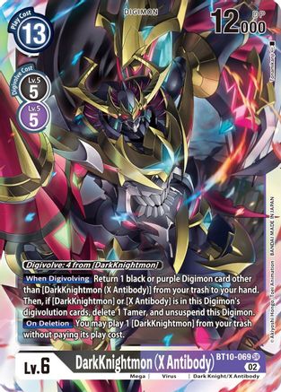 DarkKnightmon (X Antibody) (BT10-069) Foil Super Rare - Xros Encounter