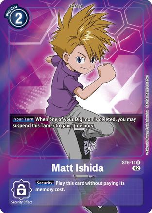 Matt Ishida (Alternate Art) (ST6-14) Foil Rare - Starter Deck 13: Ragnaloardmon