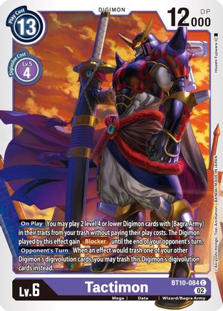 Tactimon (BT10-084)  Common - Xros Encounter
