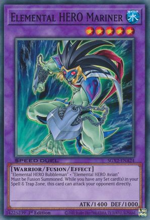 Elemental HERO Mariner (SGX2-ENA24) - Common - Speed Duel GX: Midterm Paradox