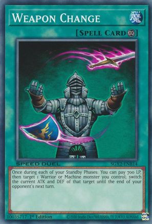 Weapon Change (SGX2-ENB14) - Common - 1st Edition - Speed Duel GX: Midterm Paradox