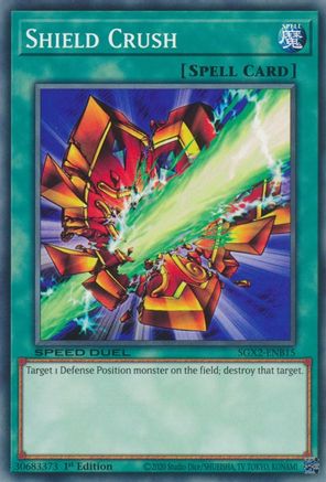 Shield Crush (SGX2-ENB15) - Common - 1st Edition - Speed Duel GX: Midterm Paradox