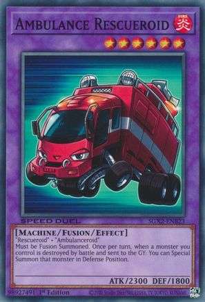 Ambulance Rescueroid (SGX2-ENB23) - Common - 1st Edition - Speed Duel GX: Midterm Paradox