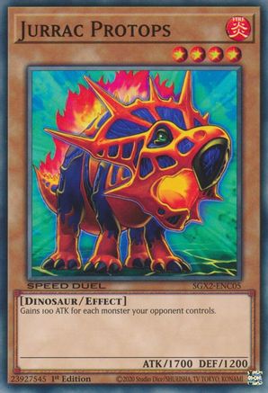 Jurrac Protops (SGX2-ENC05) - Common - 1st Edition - Speed Duel GX: Midterm Paradox