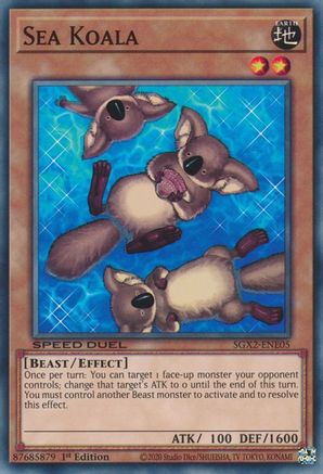 Sea Koala (SGX2-ENE05) - Common - 1st Edition - Speed Duel GX: Midterm Paradox