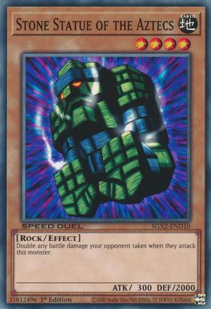 Stone Statue of the Aztecs (SGX2-END10) - Common - 1st Edition - Speed Duel GX: Midterm Paradox