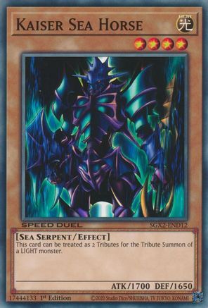 Kaiser Sea Horse (SGX2-END12) - Common - Speed Duel GX: Midterm Paradox