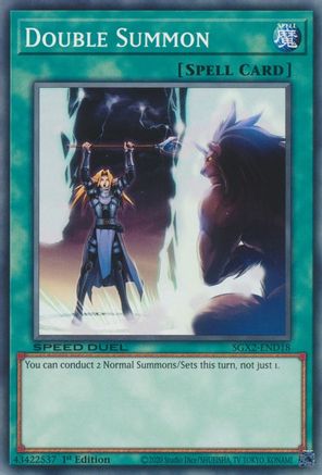 Double Summon (SGX2-END18) - Common - Speed Duel GX: Midterm Paradox