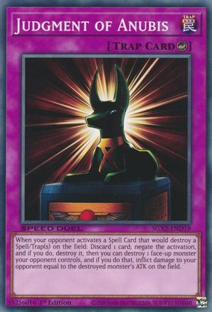 Judgment of Anubis (SGX2-END19) - Common - 1st Edition - Speed Duel GX: Midterm Paradox