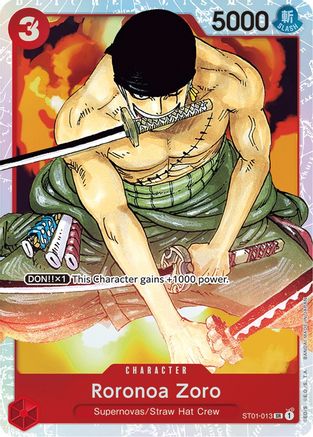 Roronoa Zoro (ST01-013) - Foil Super Rare - Starter Deck 1: Straw Hat Crew