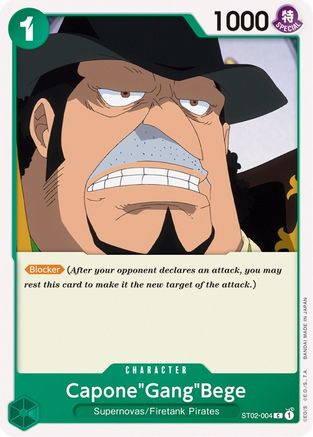 Capone"Gang"Bege (ST02-004) - Normal Common - Starter Deck 2: Worst Generation