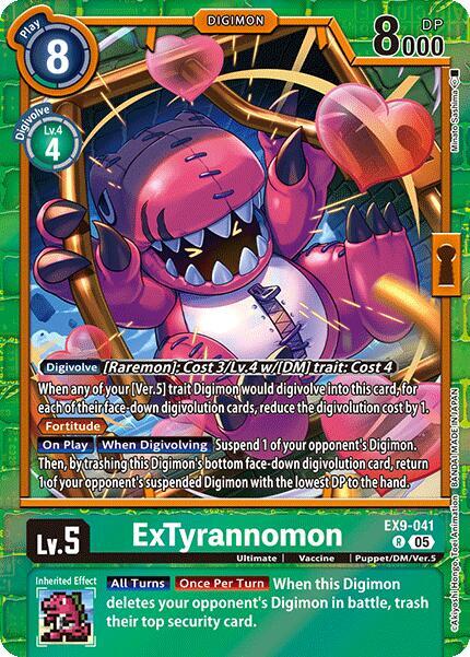 ExTyrannomon EX9-041 R (Versus Monsters)  - Foil