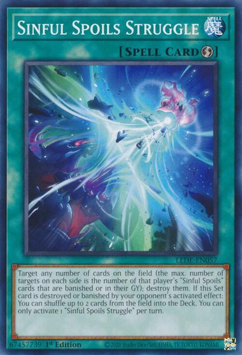Sinful Spoils Struggle LEDE-EN057 (Legacy of Destruction)  - 1st Edition