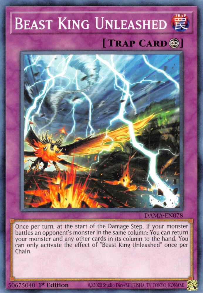 Beast King Unleashed DAMA-EN078 (Dawn of Majesty)  - 1st Edition