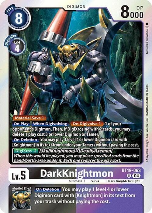 DarkKnightmon BT19-063 R (Release Special Booster 2.0)  - Foil