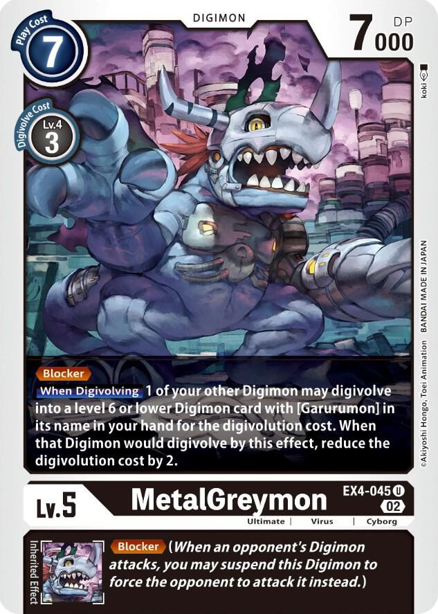 MetalGreymon EX4 045 EX4-045 U (Alternative Being Booster) 