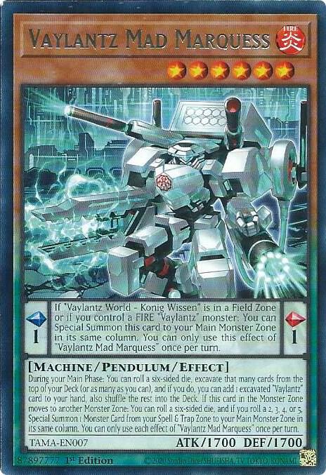Vaylantz Mad Marquess TAMA-EN007 (Tactical Masters)  - 1st Edition