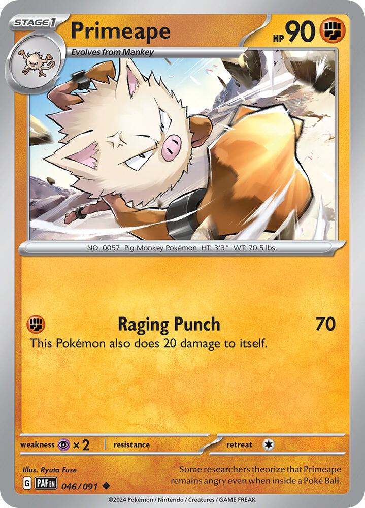 Primeape 046/091 (SV: Paldean Fates) 