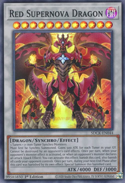Red Supernova Dragon SDCK-EN044 (Structure Deck: The Crimson King)  - 1st Edition