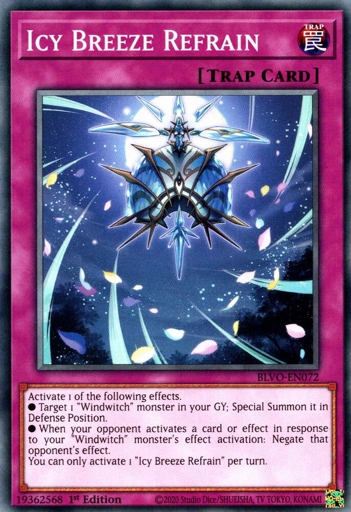 Icy Breeze Refrain BLVO-EN072 (Blazing Vortex)  - 1st Edition