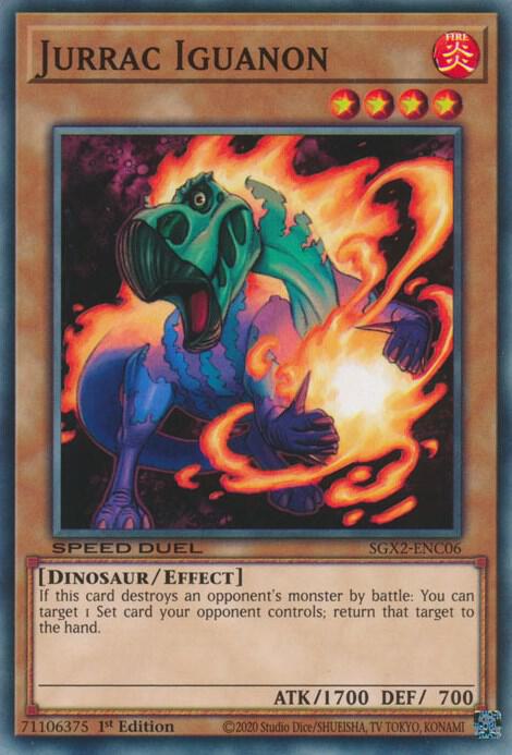 Jurrac Iguanon SGX2-ENC06 (Speed Duel GX: Midterm Paradox)  - 1st Edition