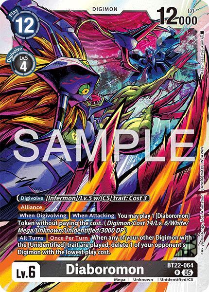 Diaboromon BT22-064 R (Cyber Eden)  - Foil