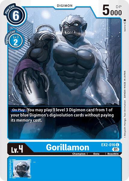 Gorillamon EX2-016 C (Digital Hazard) 