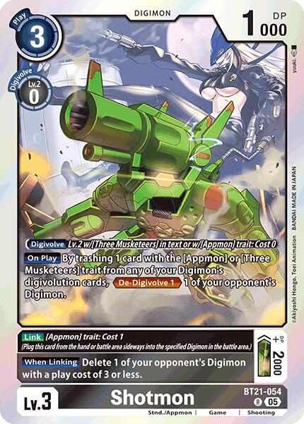 Shotmon BT21-054 R (World Convergence)  - Foil