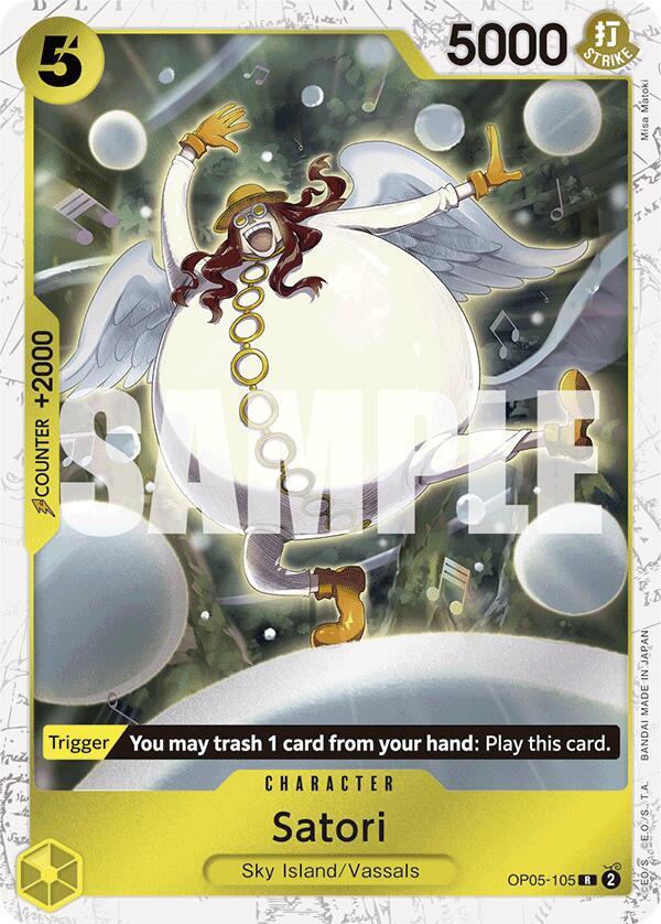Satori OP05-105 (Premium Booster -The Best-)  - Jolly Roger Foil