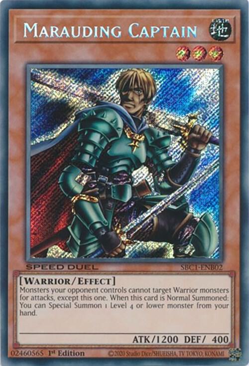 Marauding Captain Secret Rare SBC1-ENB02 (Speed Duel: Streets of Battle City)  - 1st Edition