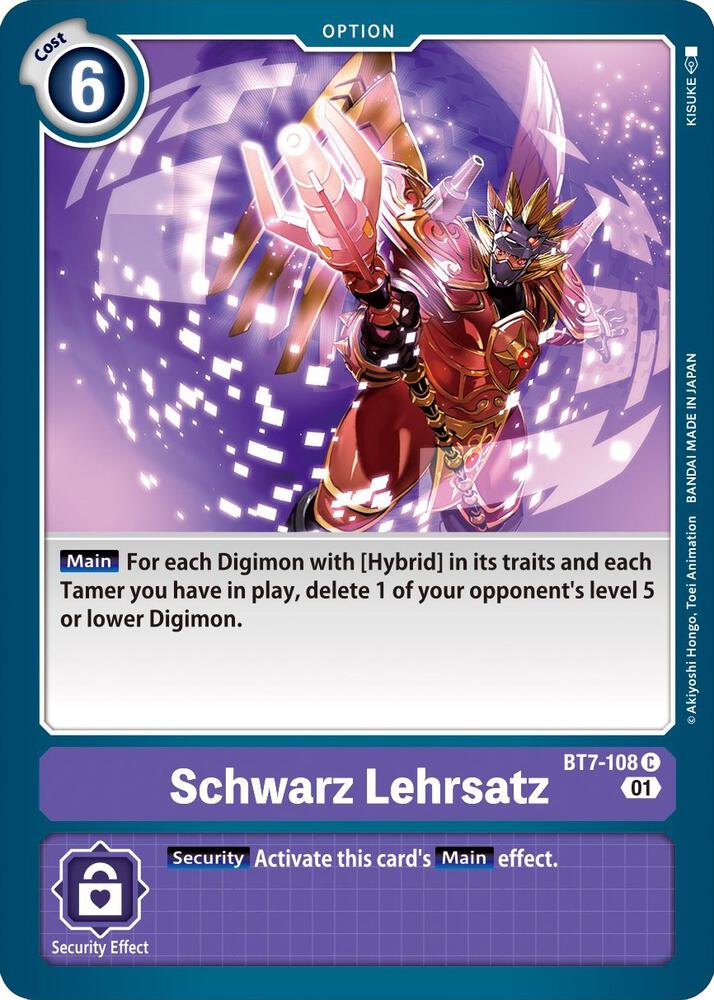 Schwarz Lehrsatz BT7-108 C (Next Adventure) 