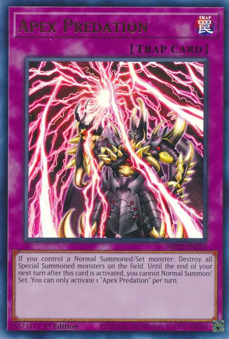 Apex Predation MP22-EN235 (2022 Tin of the Pharaoh's Gods)  - 1st Edition