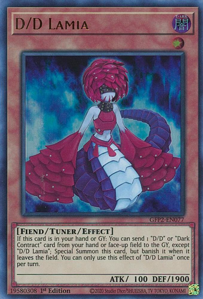 D/D Lamia GFP2-EN077 (Ghosts From the Past: The 2nd Haunting)  - 1st Edition