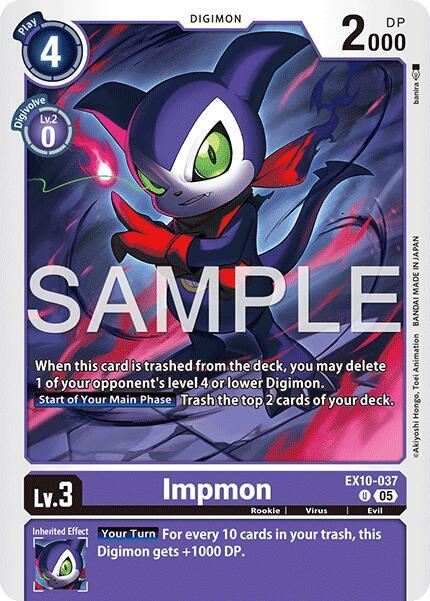 Impmon EX10-037 U (Sinister Order) 