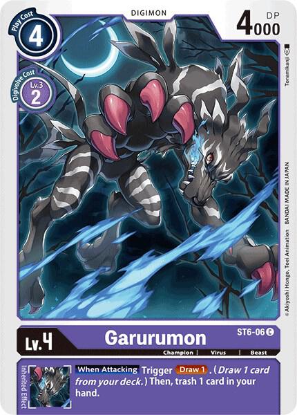 Garurumon ST6-06 C (Starter Deck 06: Venomous Violet) 