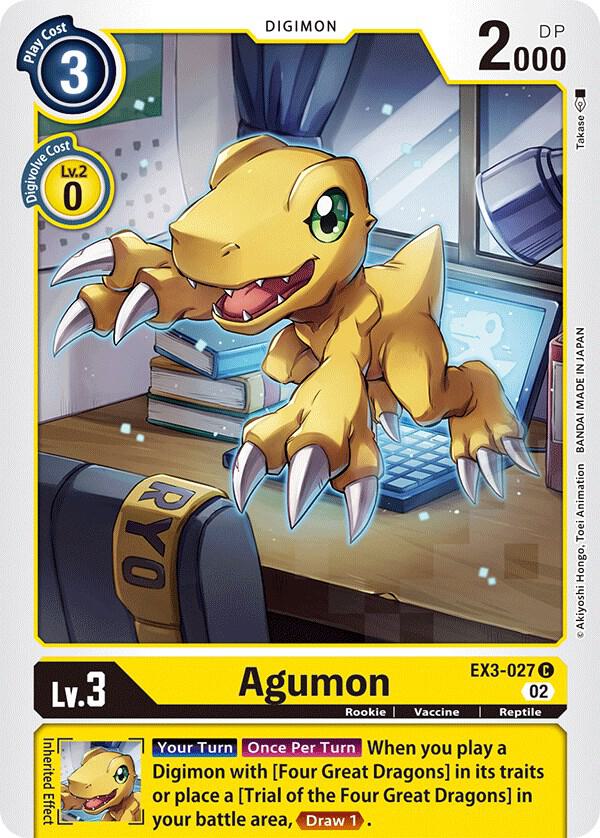 Agumon EX3-027 C (Draconic Roar) 