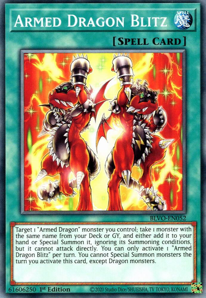 Armed Dragon Blitz BLVO-EN052 (Blazing Vortex)  - 1st Edition