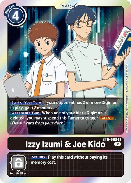 Izzy Izumi and Joe Kido BT6-090 R (Double Diamond)  - Foil