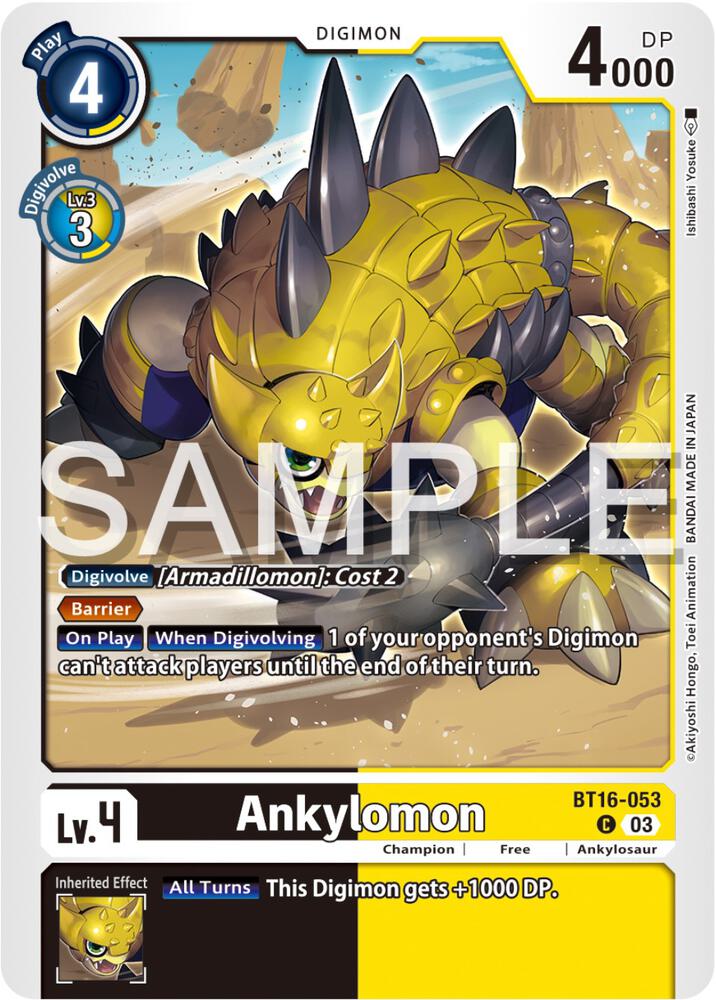 Ankylomon BT16-053 C (Beginning Observer) 