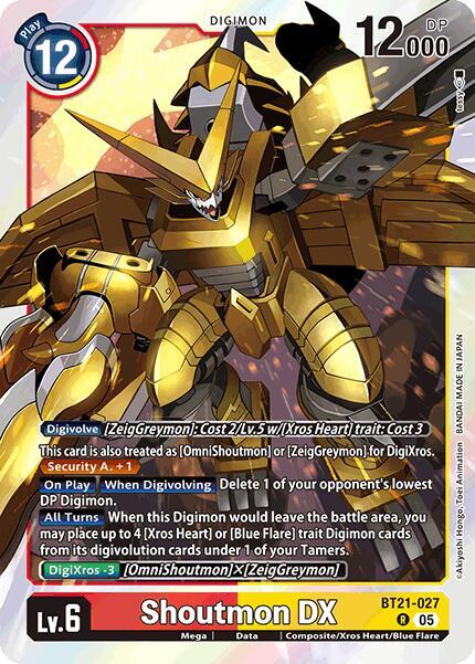 Shoutmon DX BT21-027 R (World Convergence)  - Foil
