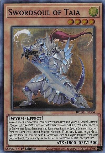Swordsoul of Taia BODE-EN004 (Burst of Destiny)  - 1st Edition