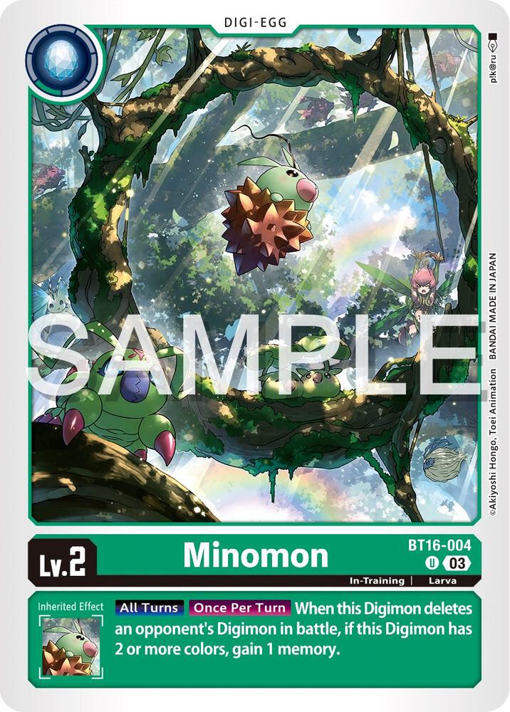 Minomon BT16-004 U (Beginning Observer) 