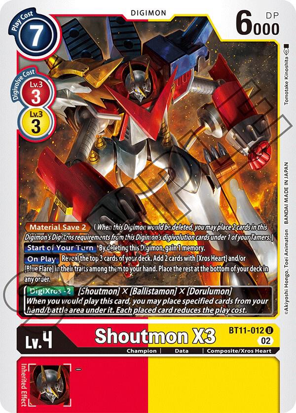 Shoutmon X3 BT11-012 U (Dimensional Phase) 