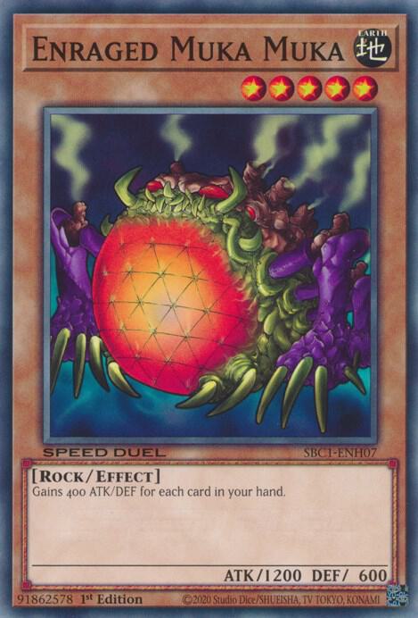 Enraged Muka Muka SBC1-ENH07 (Speed Duel: Streets of Battle City)  - 1st Edition