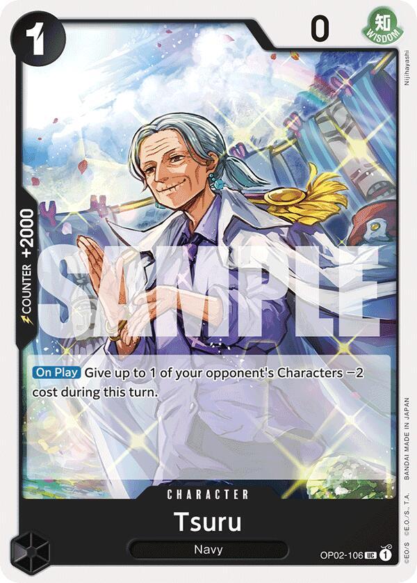 Tsuru (Reprint) OP02-106 (Premium Booster -The Best-) 