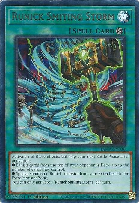 Runick Smiting Storm TAMA-EN036 (Tactical Masters)  - 1st Edition