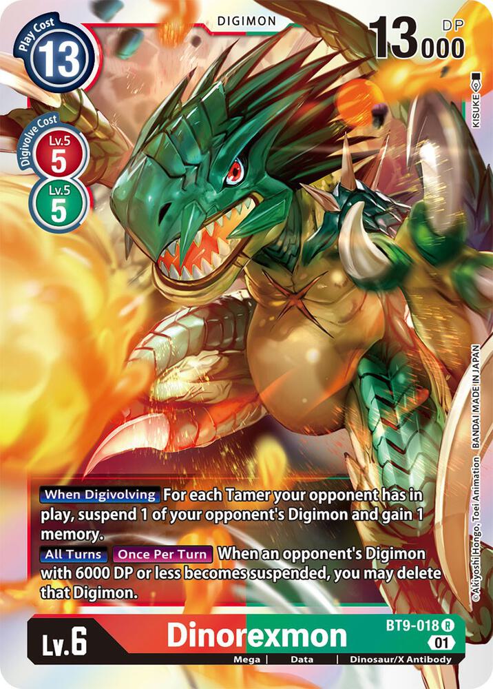 Dinorexmon BT9-018 R (X Record)  - Foil