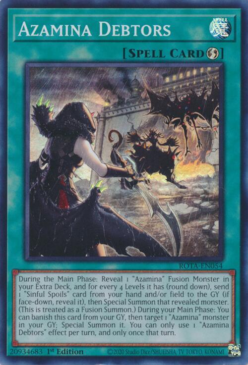 Azamina Debtors ROTA-EN054 (Rage of the Abyss)  - 1st Edition