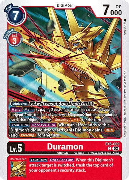 Duramon EX6-009 C (Infernal Ascension) 